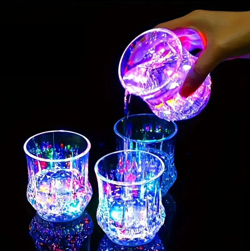 LED Light Up Cups, Liquid-Activated Glowing Plastic Tumblers, 2–6 Pack for Parties, Bars, Christmas & Thanksgiving Gifts